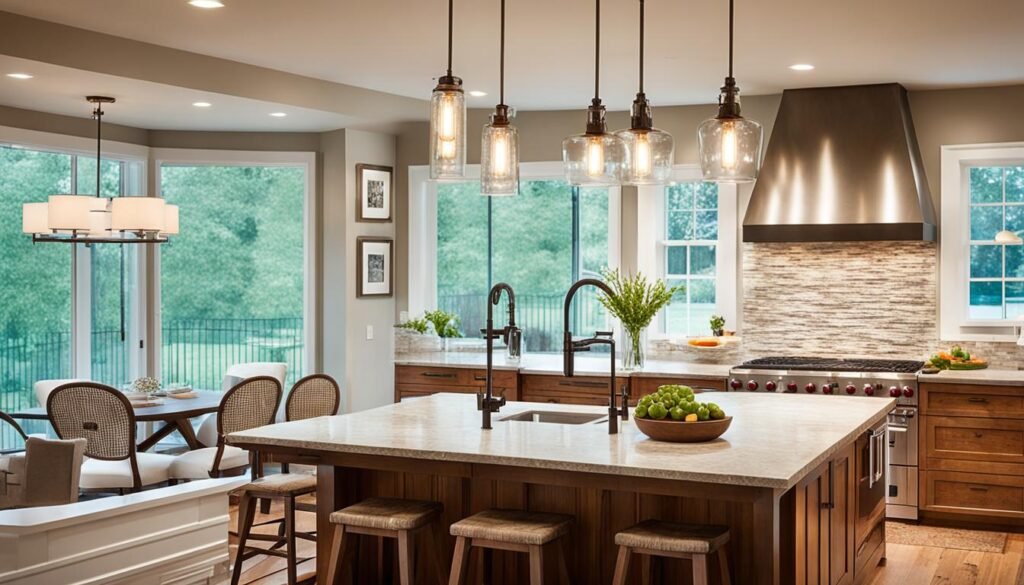 kitchen lighting focal point