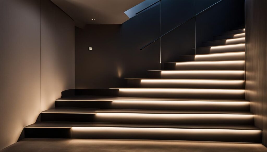 Basic Step Lighting Placement Options