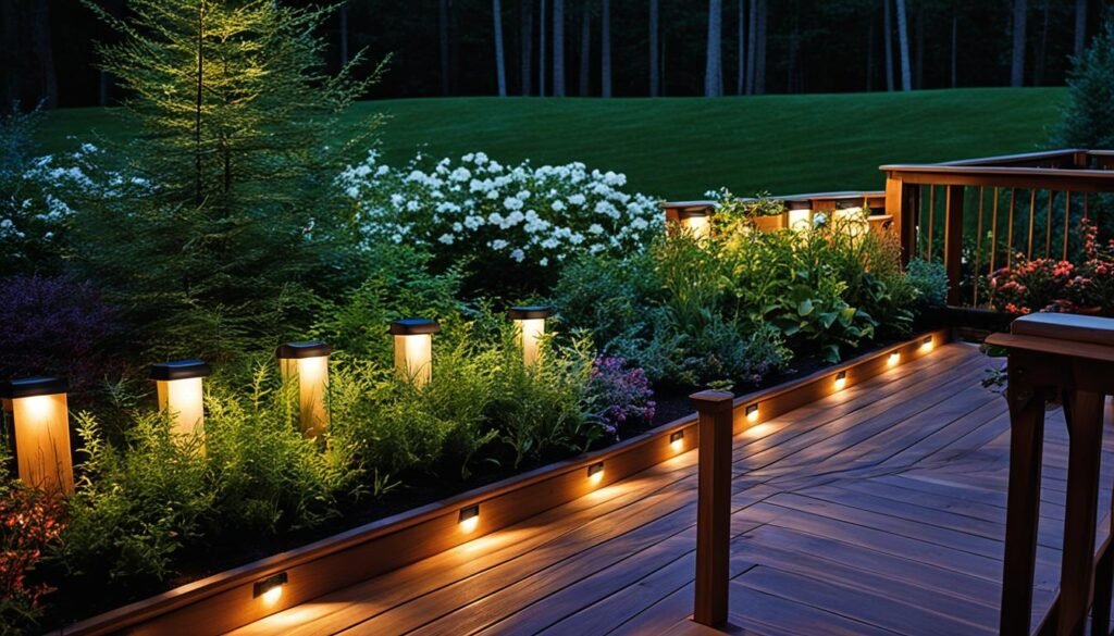 deck solar post lights