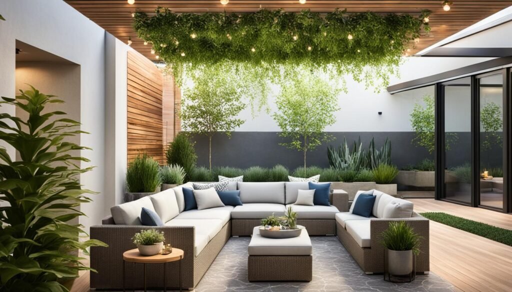 outdoor ceiling lighting ambiance