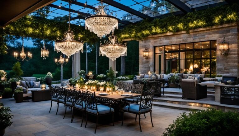 outdoor chandeliers