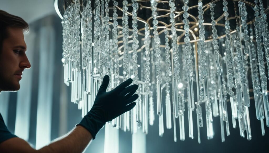crystal chandelier cleaning