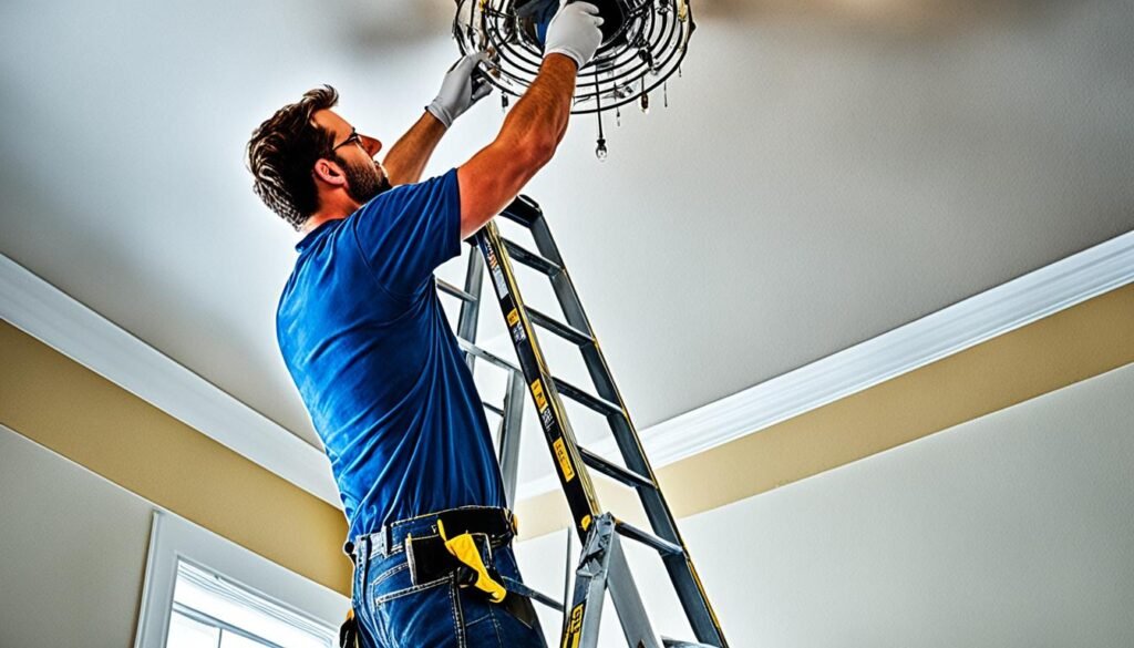 How to Clean Chandeliers on High Ceilings