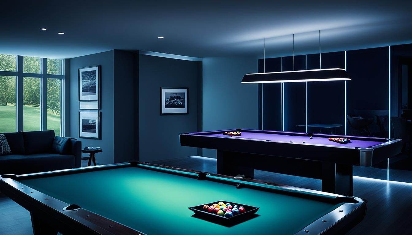 table pool lighting