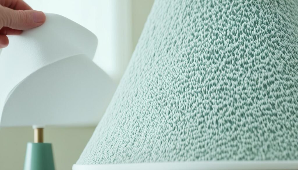 Cleaning lamp shades