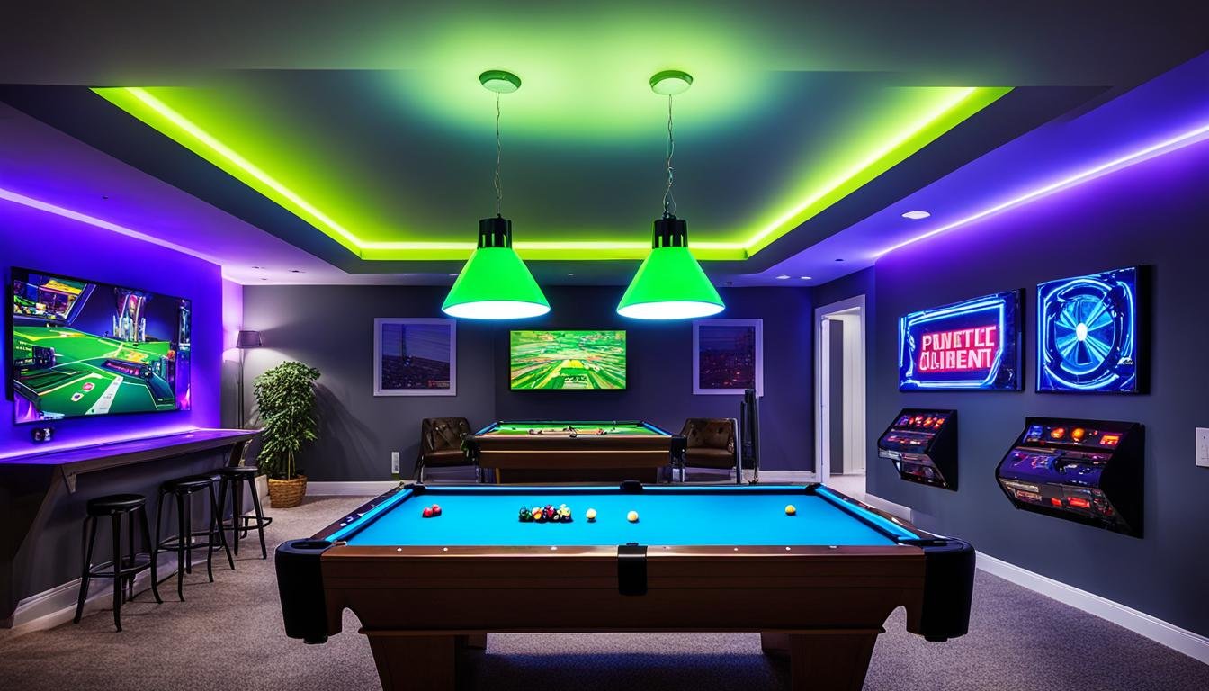 game room lighting ideas