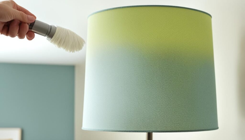 removing stains from lamp shades