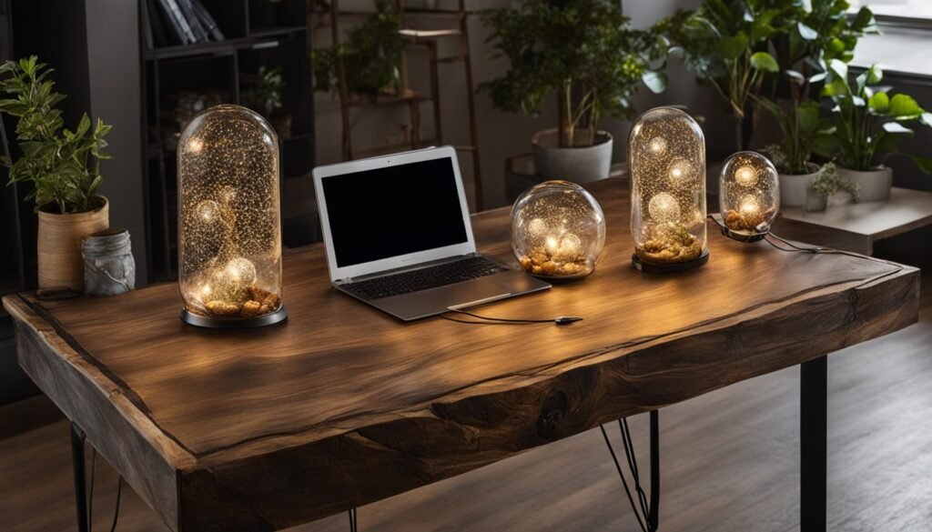 unconventional desk lamps