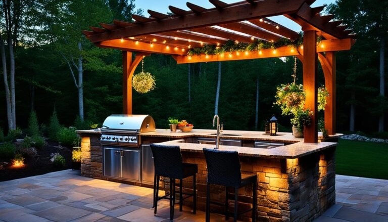 outdoor kitchen lighting