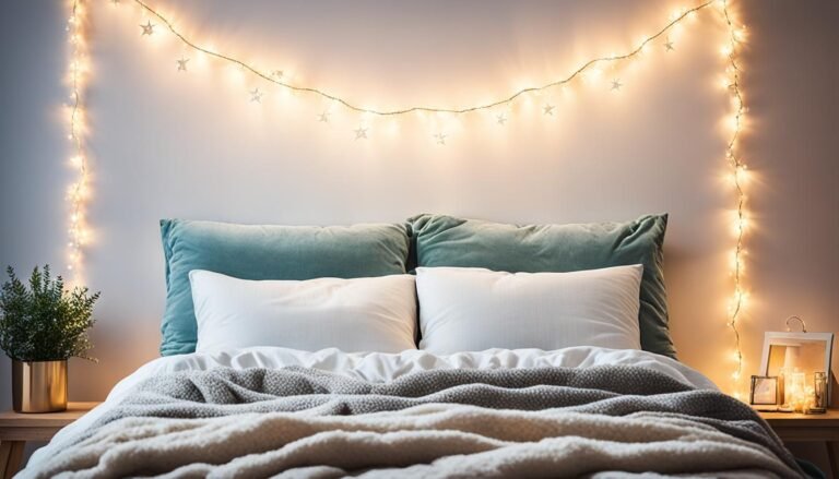 fairy lights for cozy bedroom