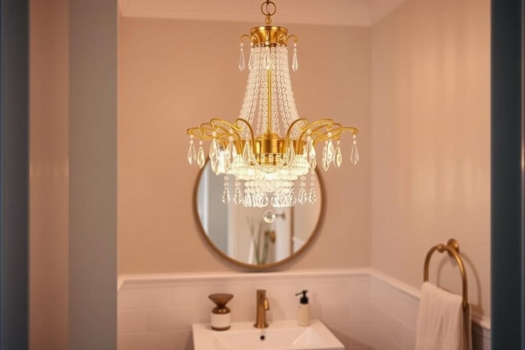 small bathroom chandeliers