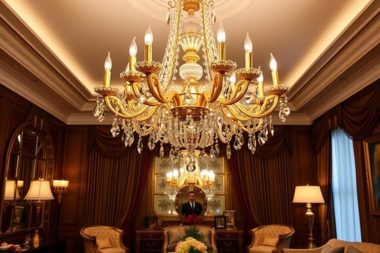 gold chandelier