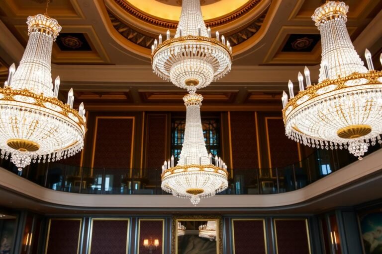 large chandeliers