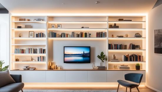 hide led strip lights within interior decor